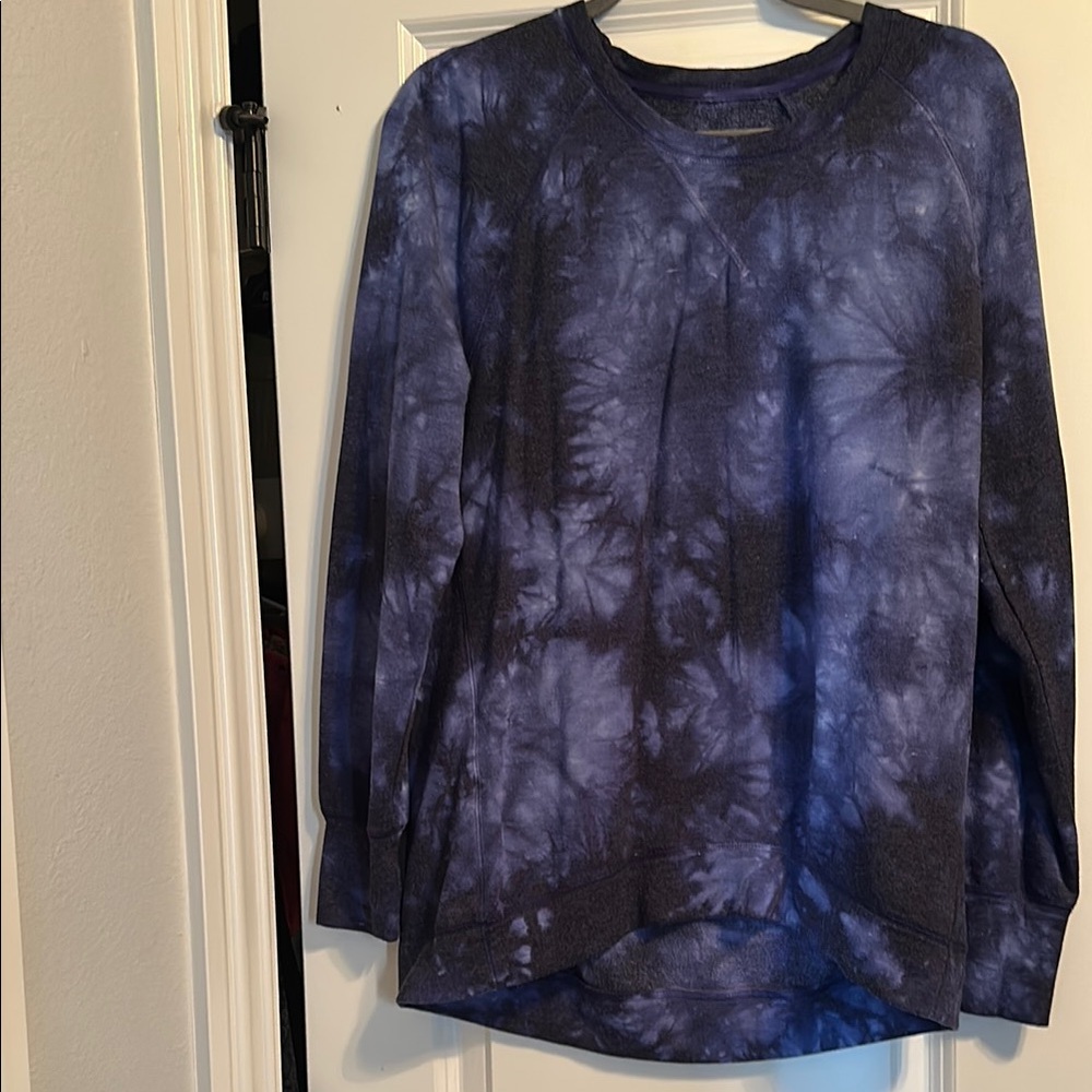 Blue Tie-Dye Sweatshirt